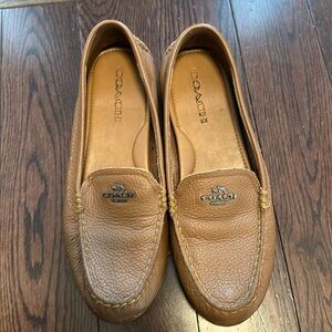 Coach loafers tan size 7